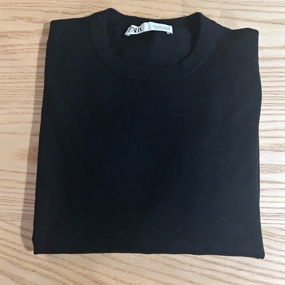 Zara Elegant Black Sweater. Large.